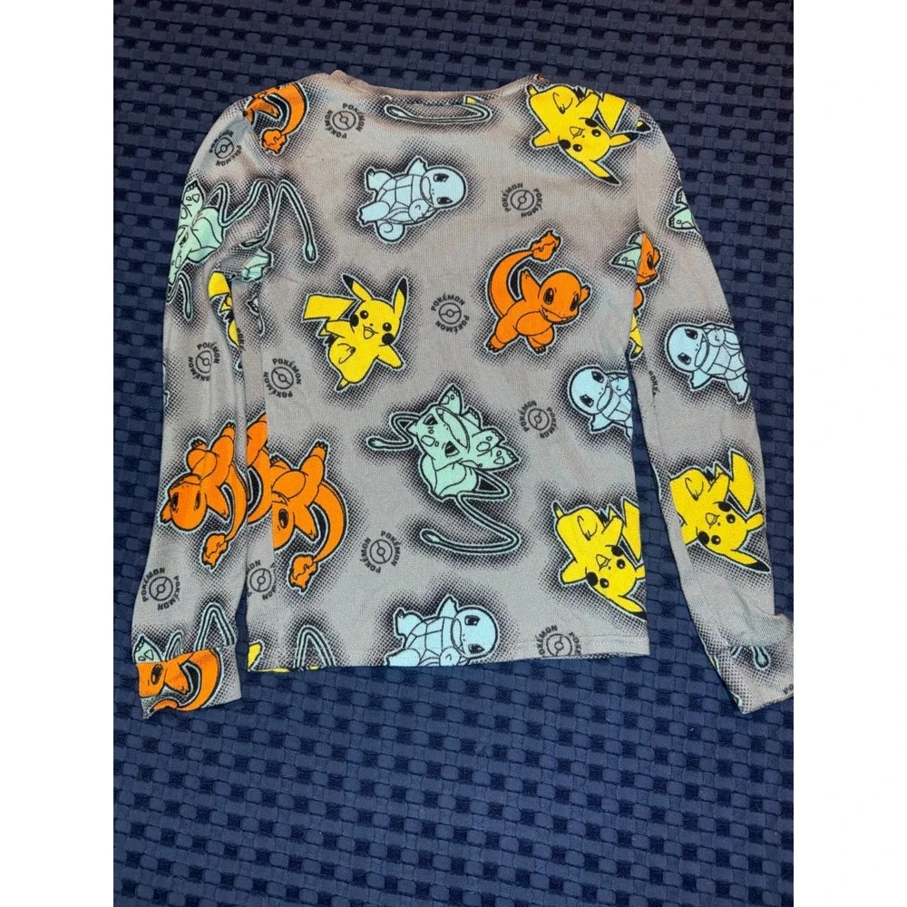 Pokémon Long Sleeve Pajama Set Top & Bottom Size 8 Kids